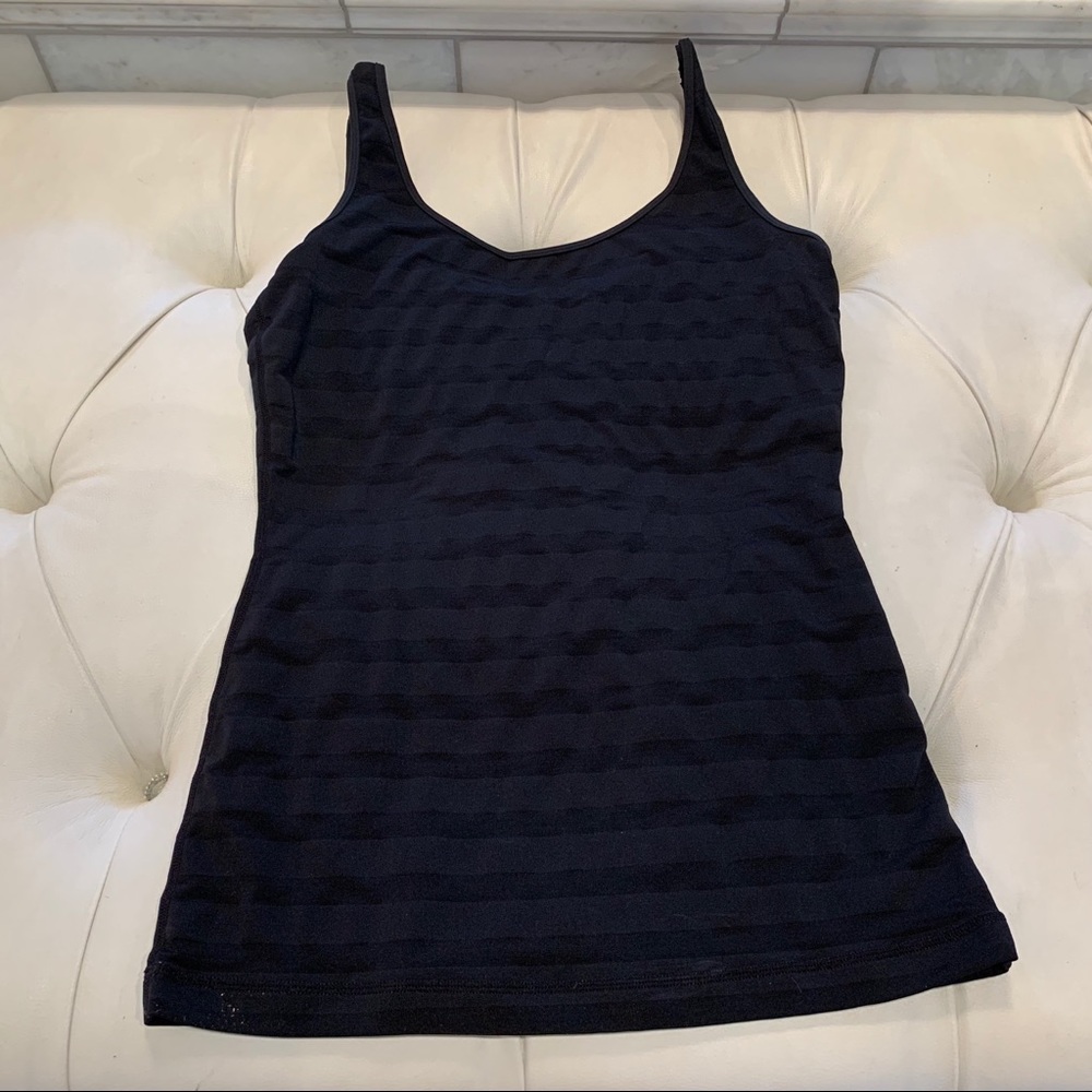 Lululemon black stripe tank 4